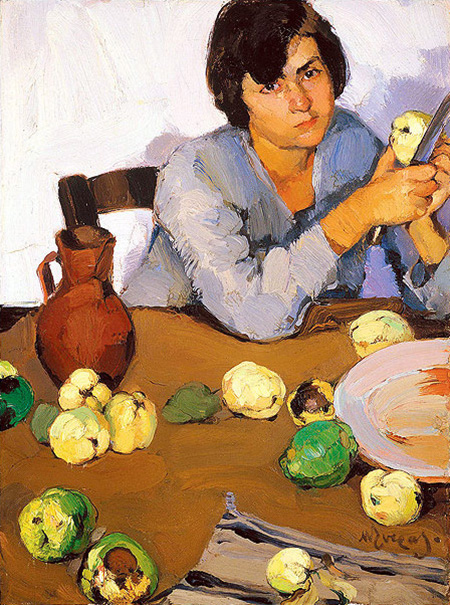 peeling quinces